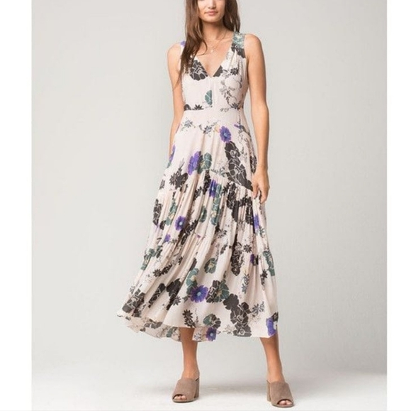 FREE PEOPLE SURE THING FLORAL MAXIDRESS - Picture 4 of 15